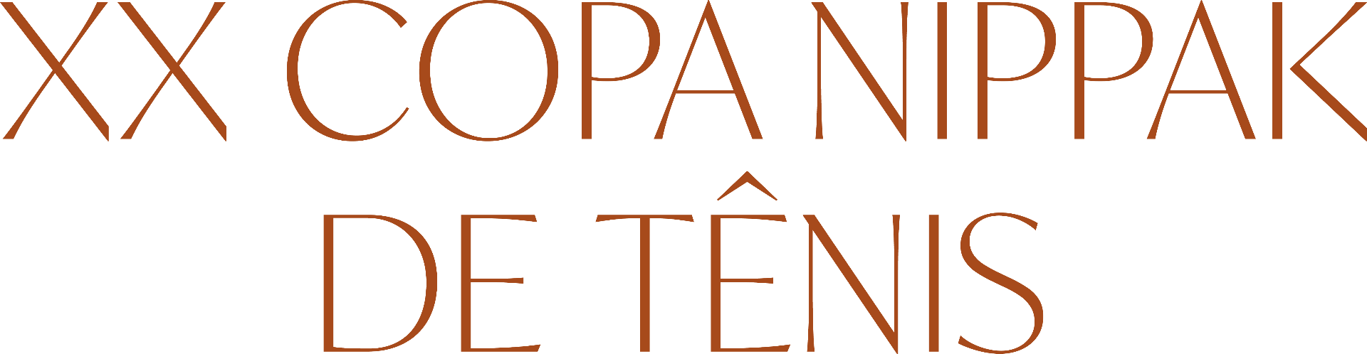 Logo XX Copa Nippak de Tênis